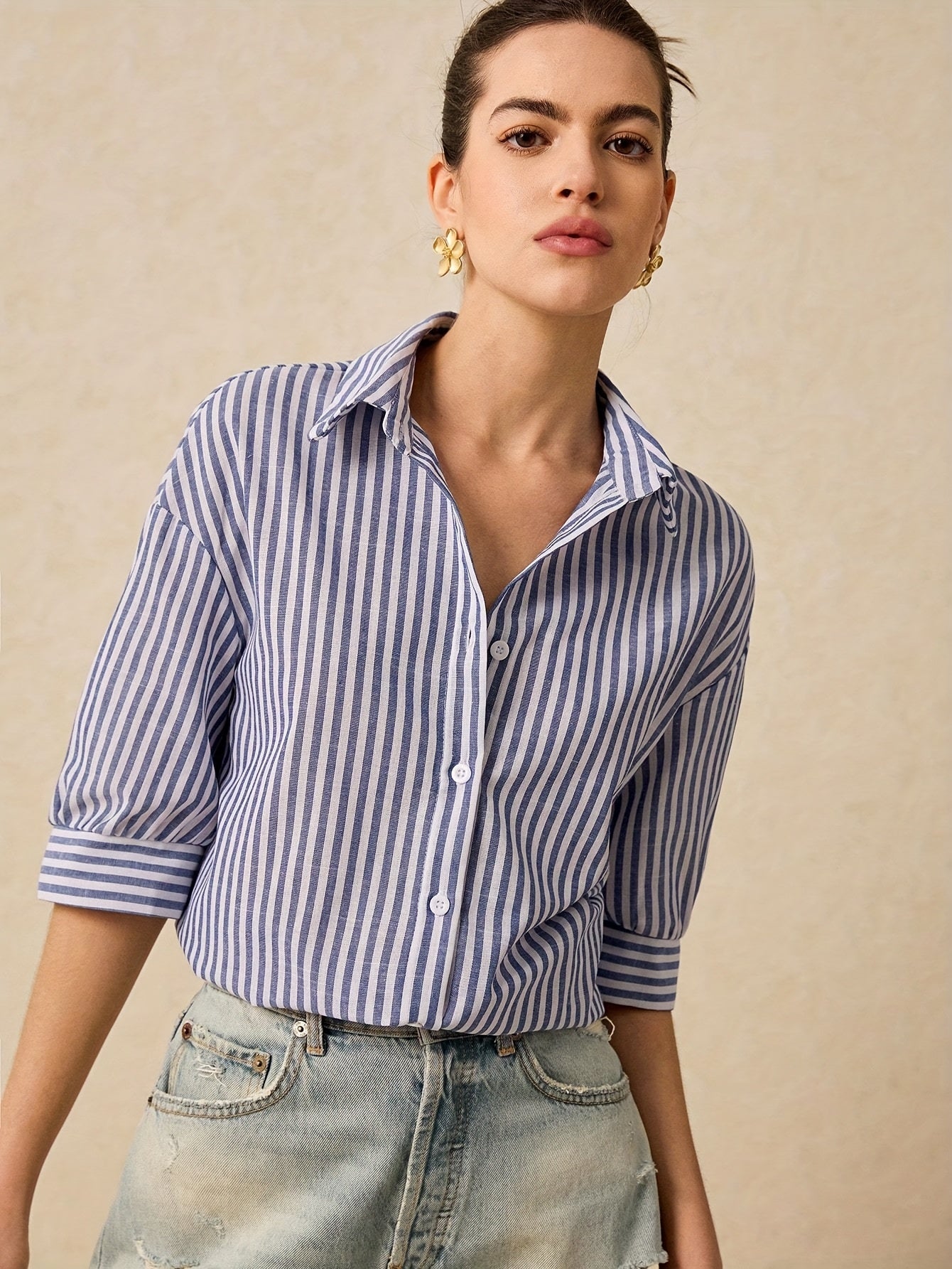 Violet | Blouse with lines