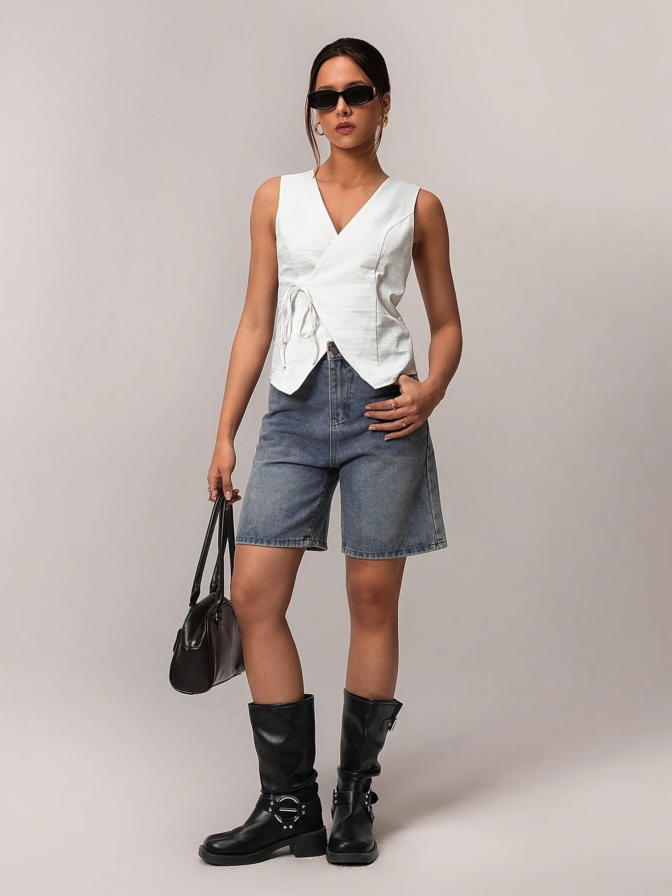 Nena | Wrap Top with bow detail