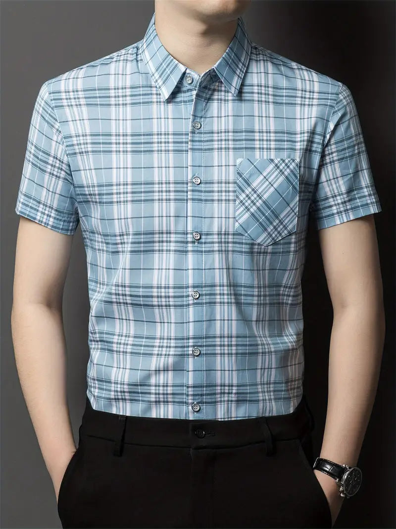 RENS | Checked shirt with short sleeves