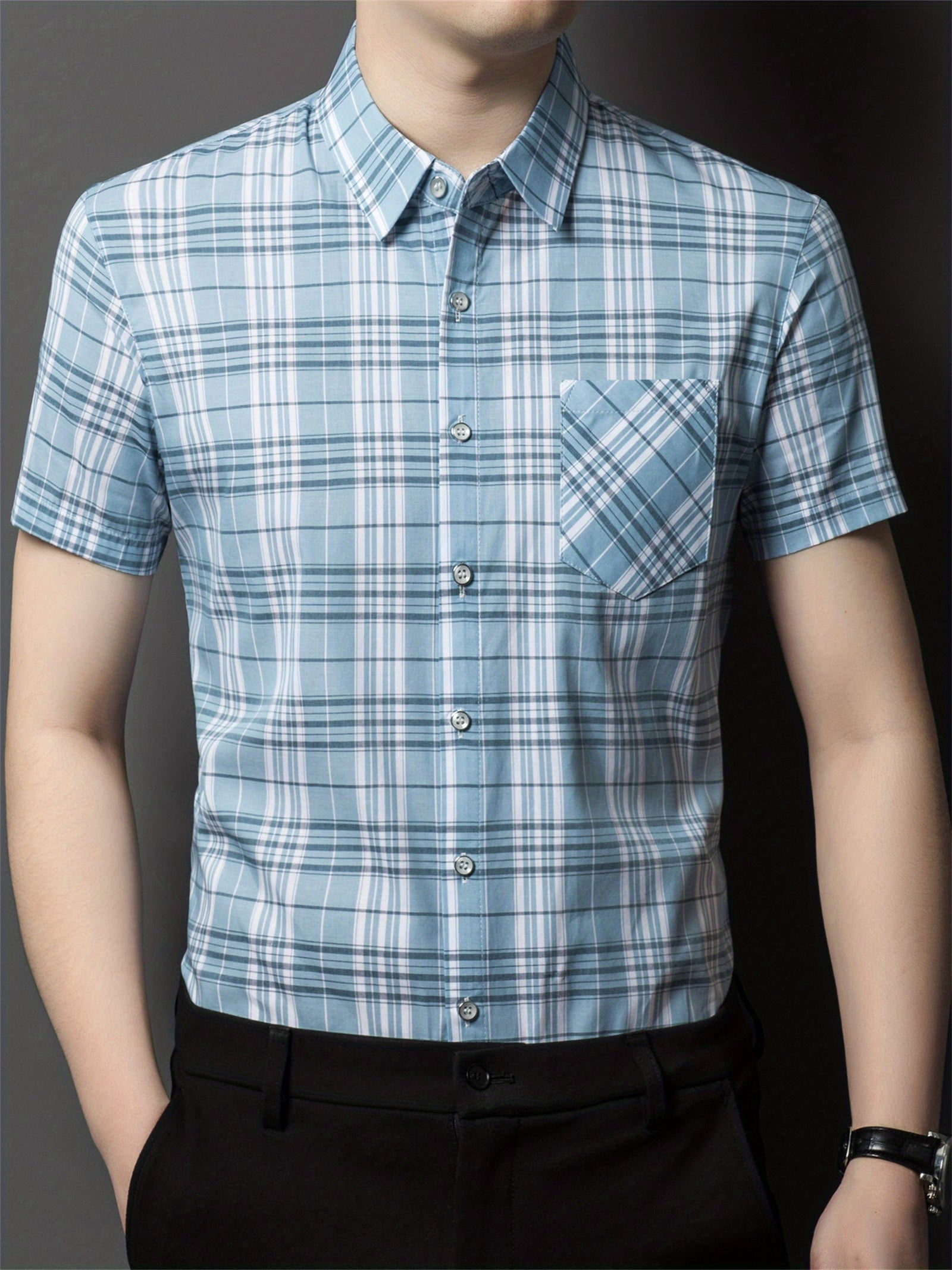 RENS | Checked shirt with short sleeves