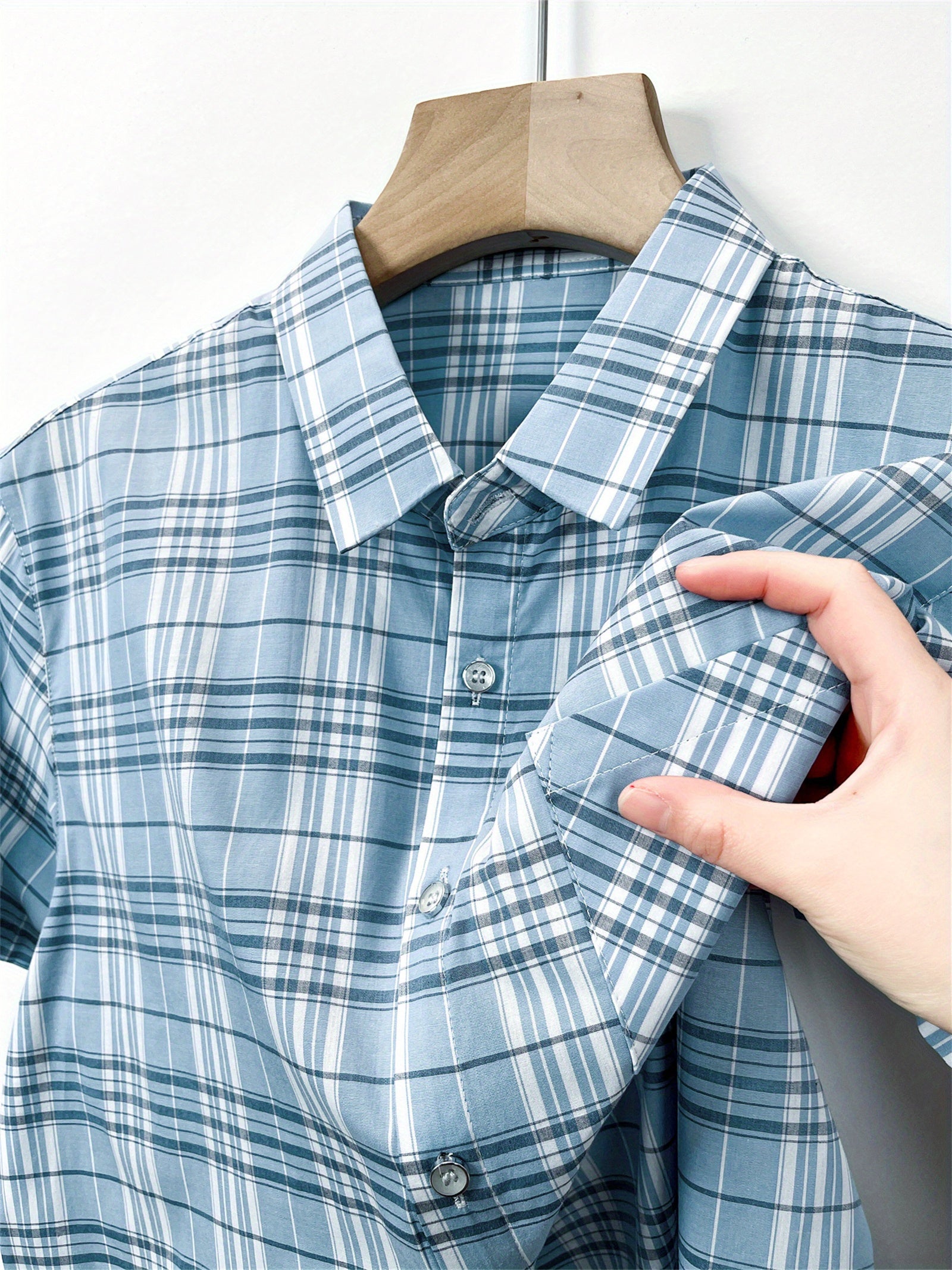 RENS | Checked shirt with short sleeves