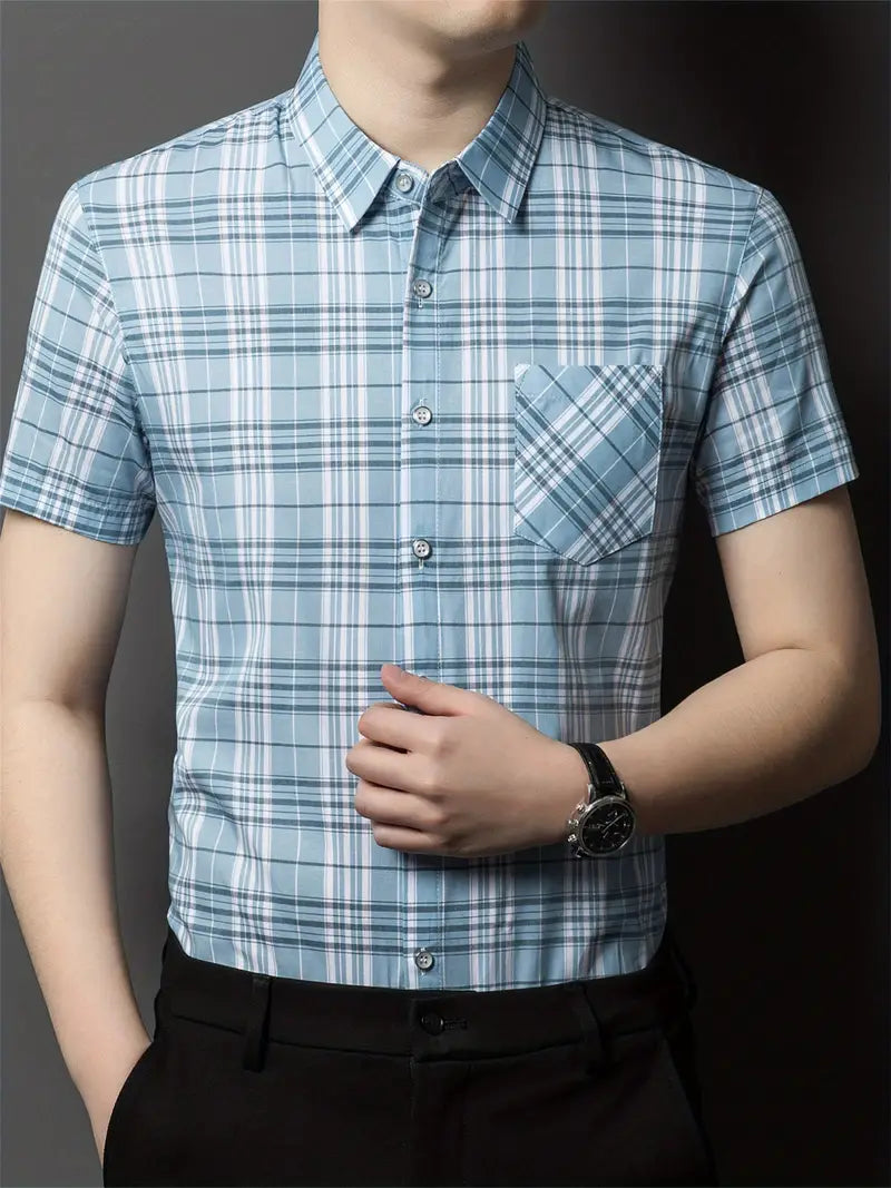 RENS | Checked shirt with short sleeves