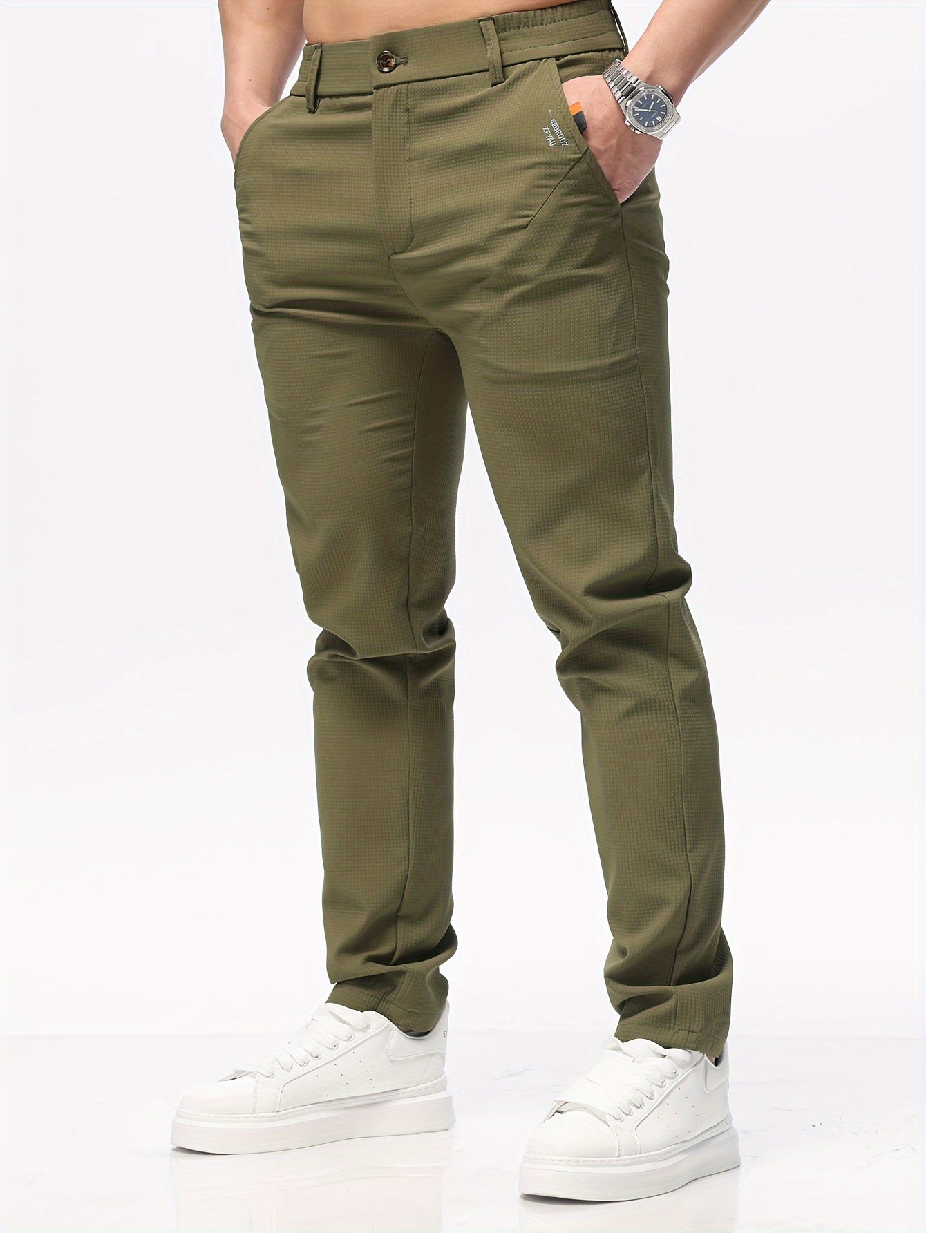 Slim fit trousers for men