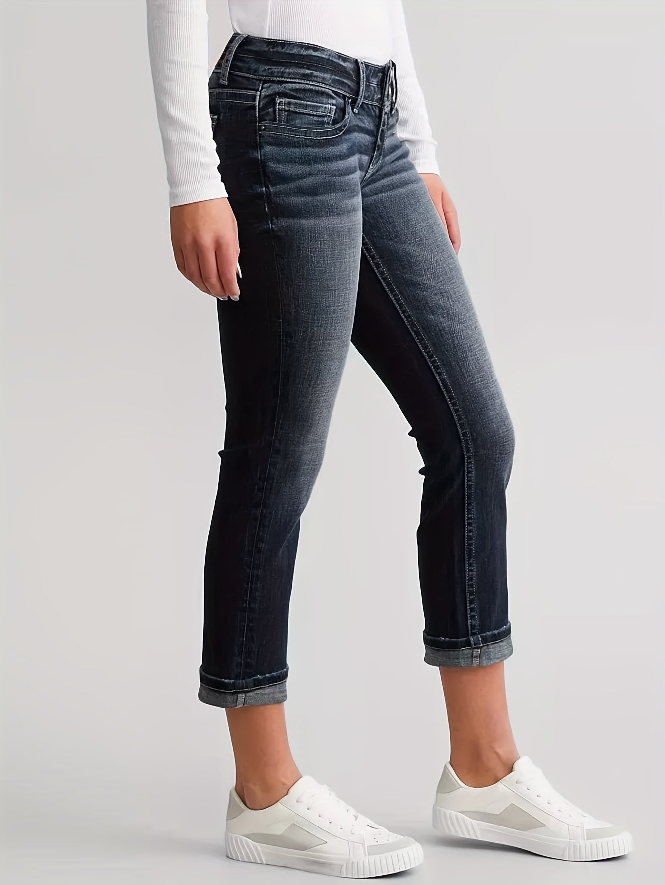 High Waist Capri Jeans | Retro stijl