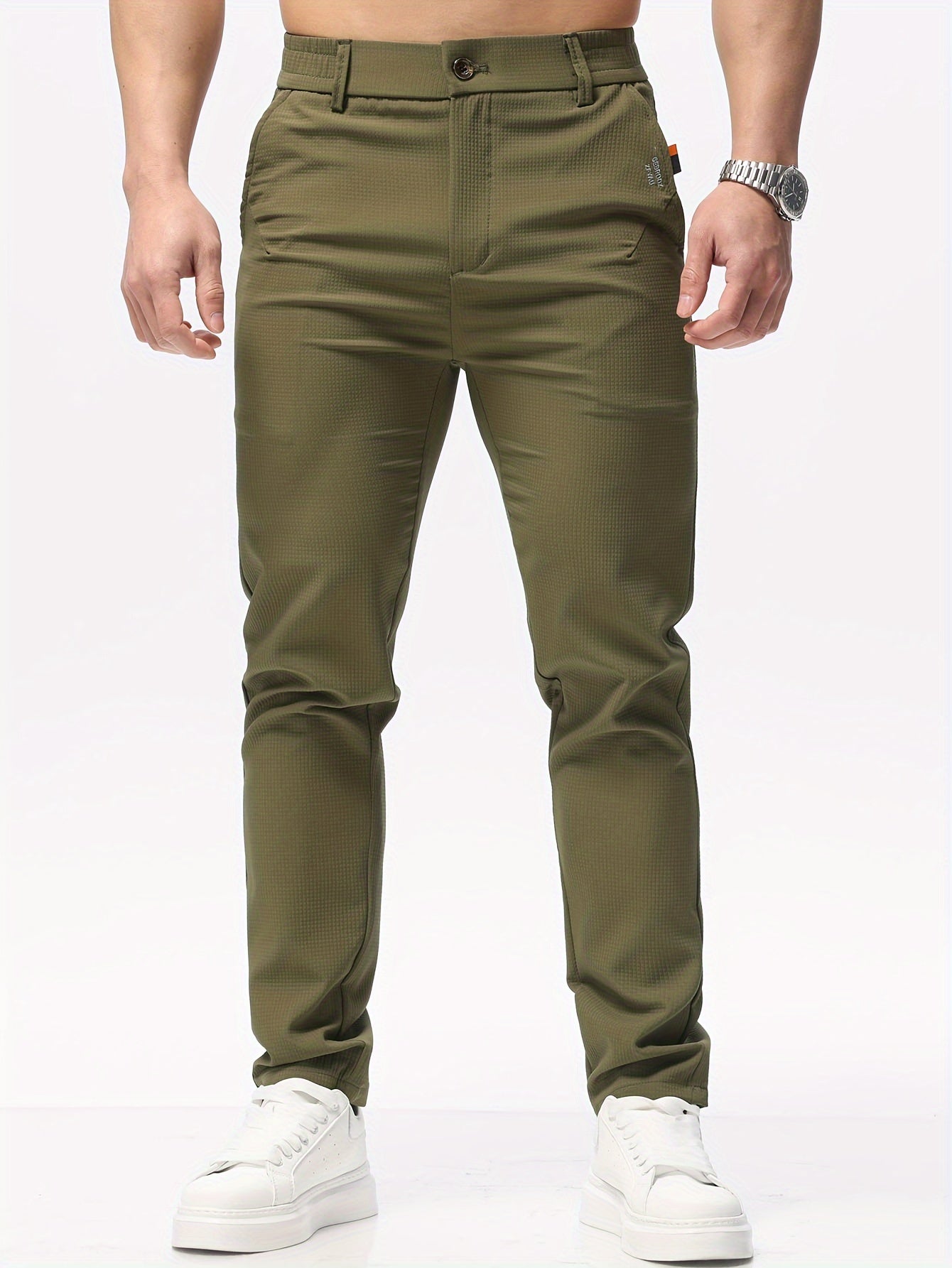 Slim fit trousers for men