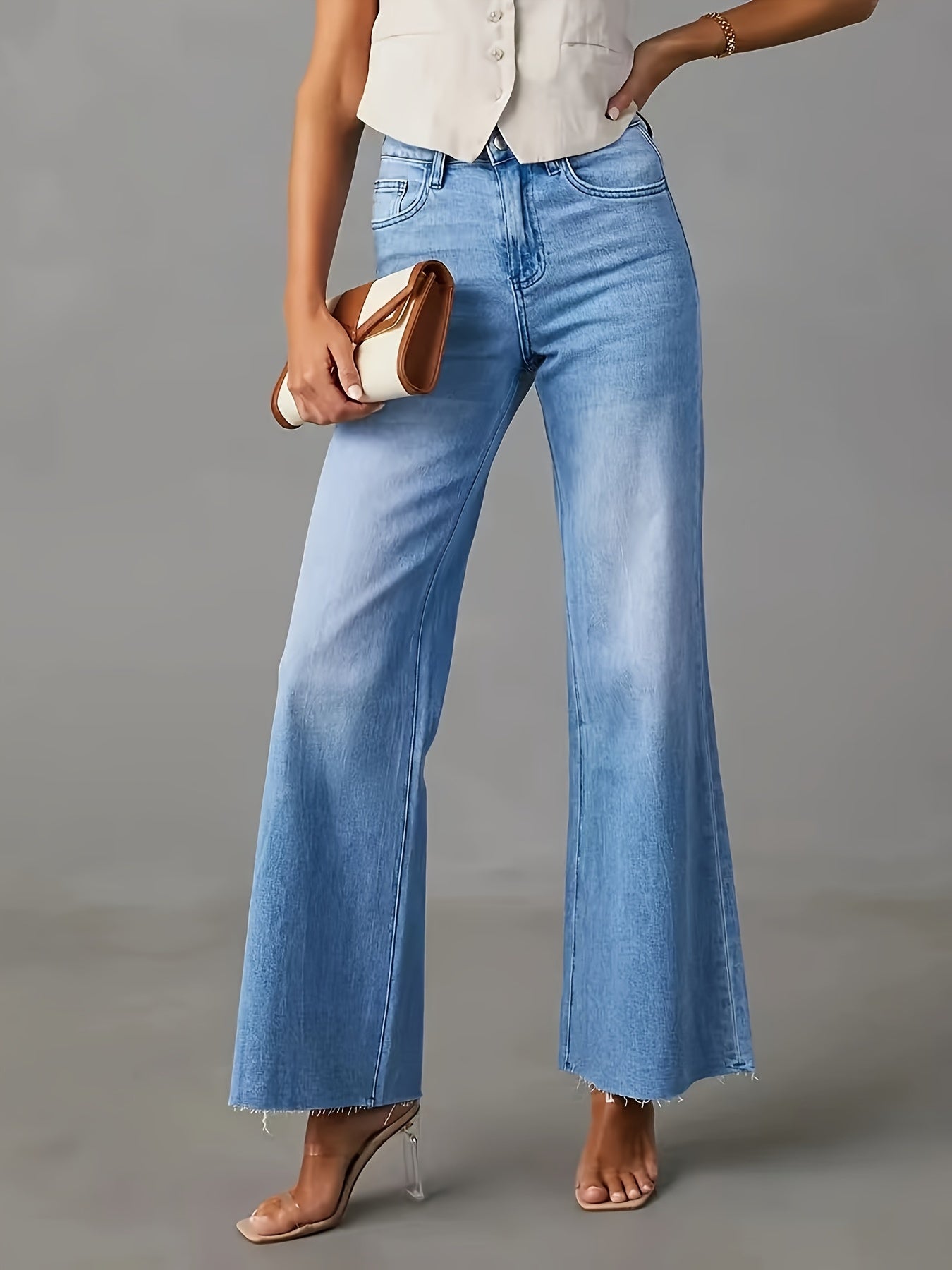 Trendy comfort baggy jeans