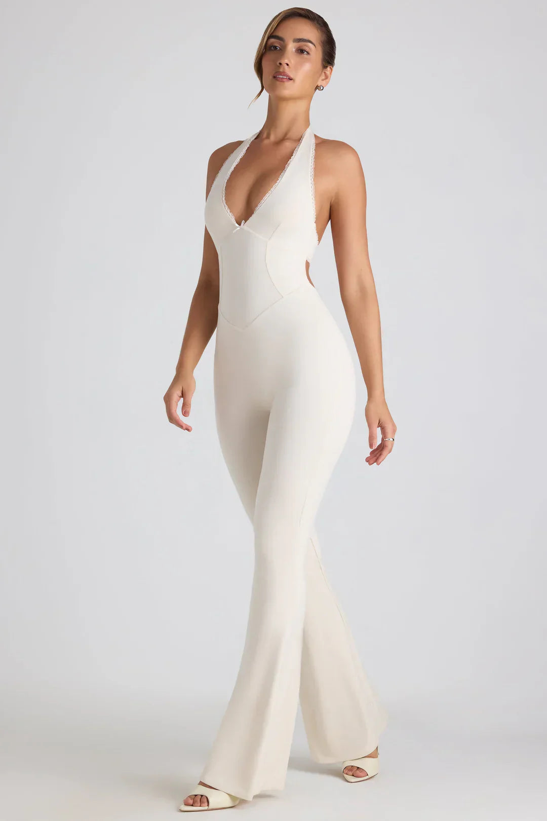 Valora | Halter jumpsuit with open back