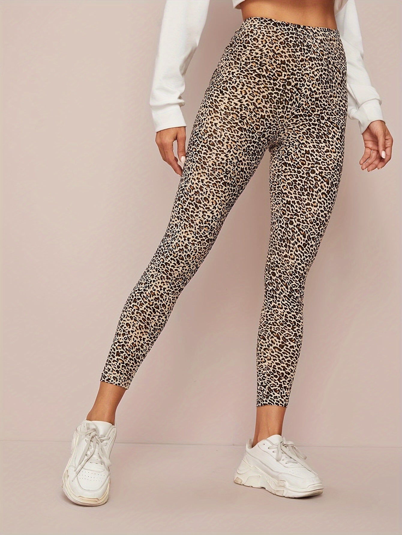 Luipaardprint Skinny Leggings