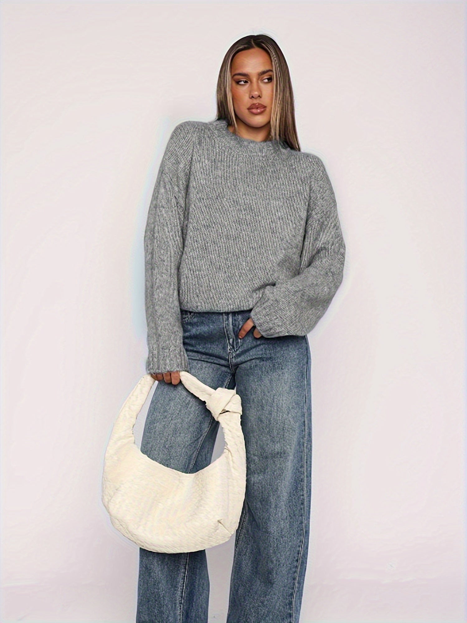 Casual turtleneck sweater for women