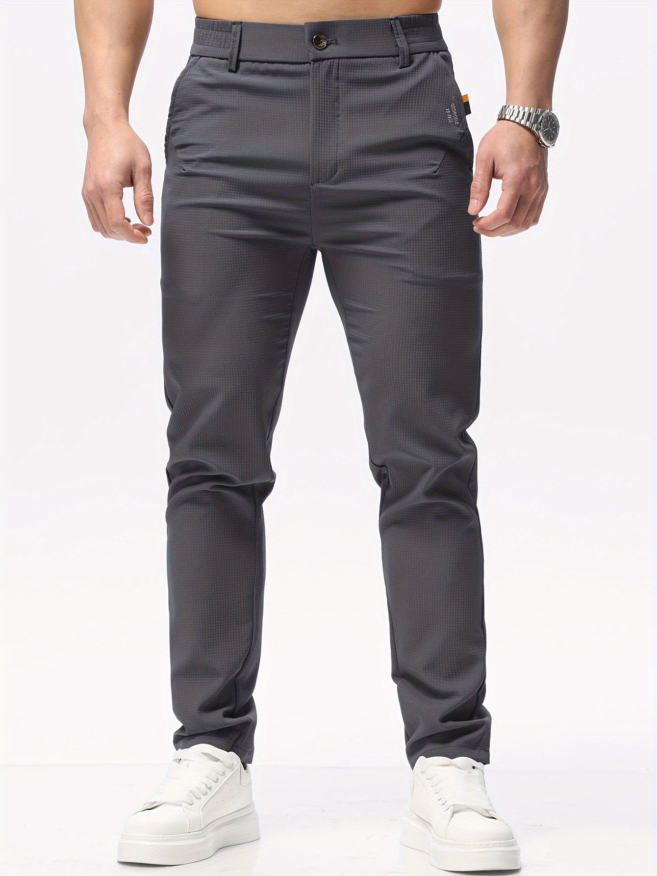 Slim fit trousers for men