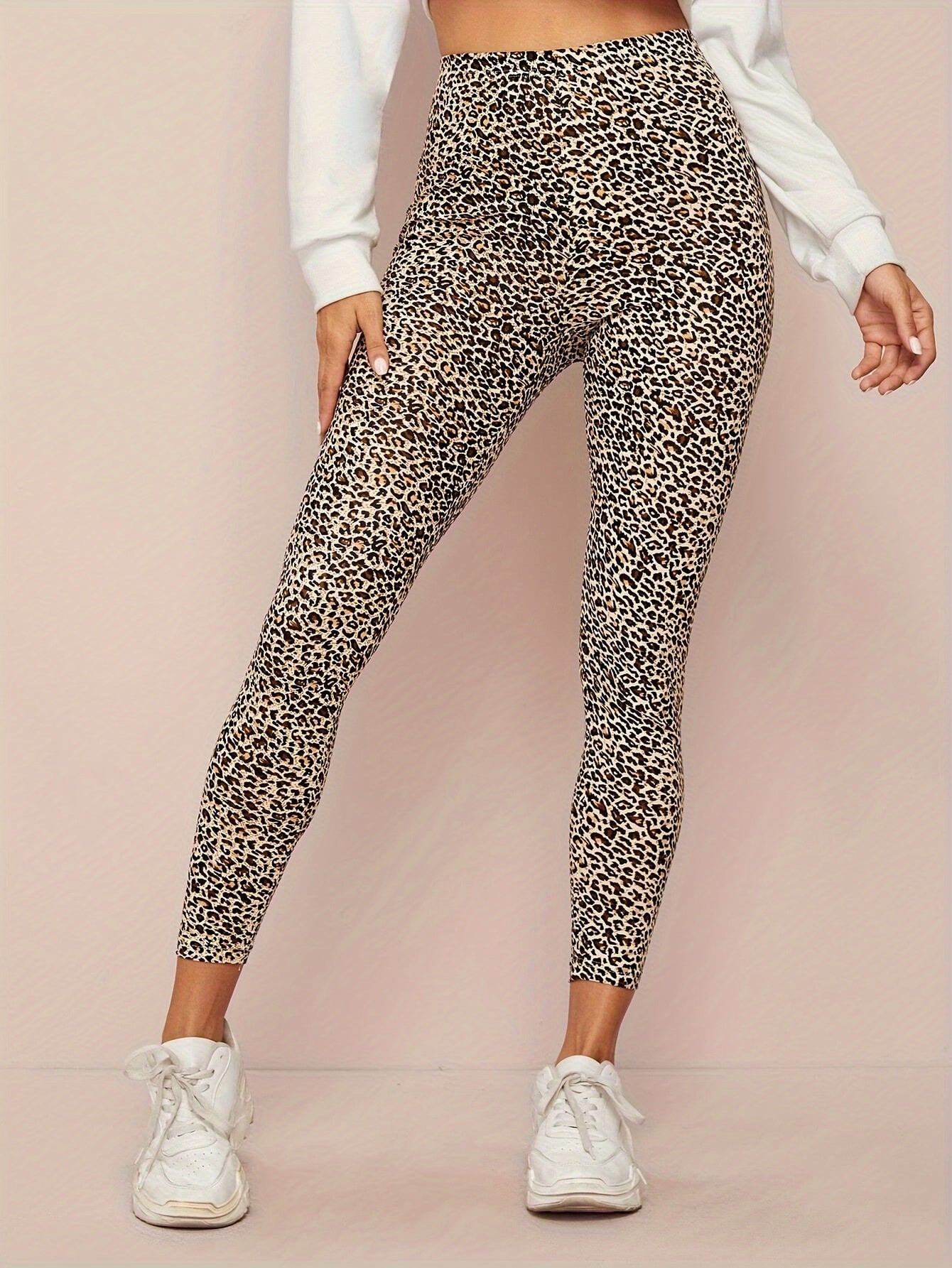 Luipaardprint Skinny Leggings