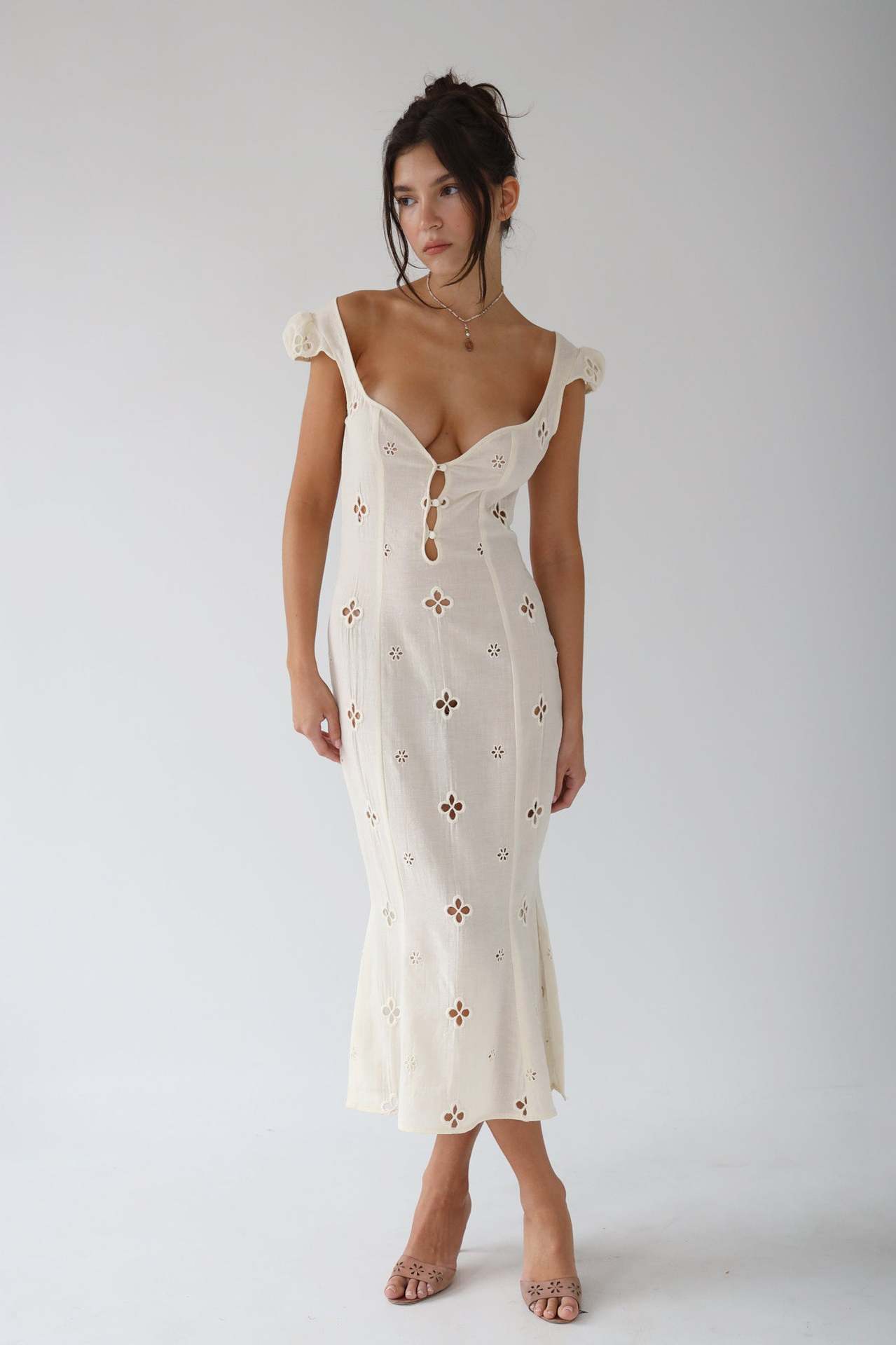 Isabella | Dress with clover pattern
