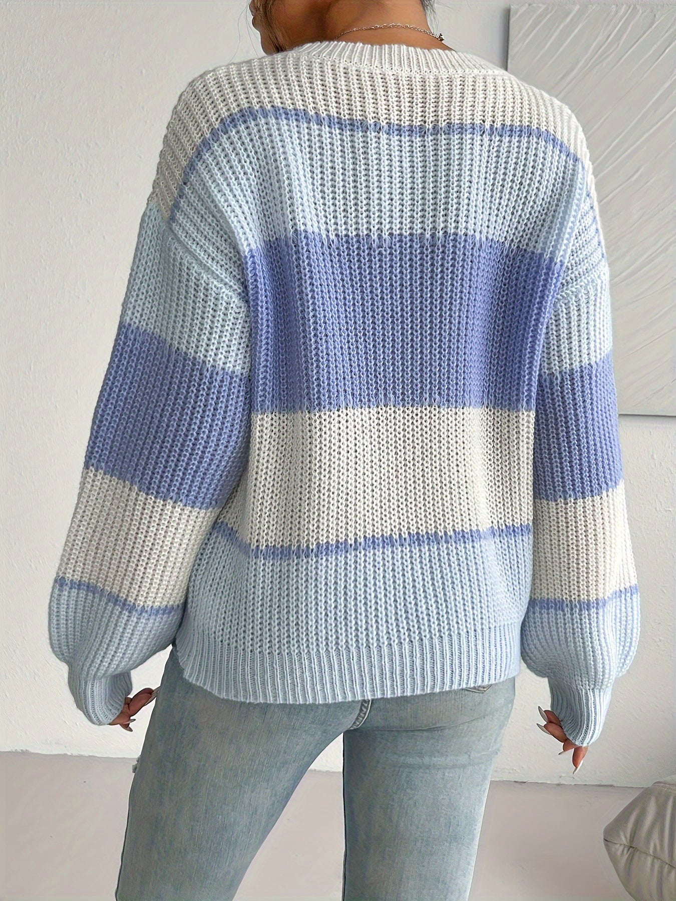 Lantern Sleeve Sweater | Dropped Shoulder